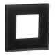 Рамка 1-постовая, черное стекло/антрацит, Unica New Pure, NU600286 Schneider Electric
