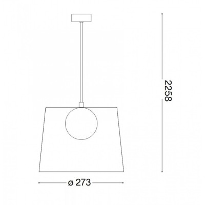 Подвесной светильник Ideal Lux FADE SP1 CROMO 271293 Подвесной светильник Ideal Lux FADE SP1 CROMO 271293