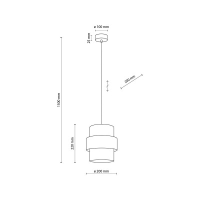 Підвісний світильник TK Lighting CALISTO WHITE, 5094