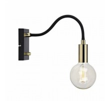 Бра MarkSlojd Sweden RAW Wall 1L Black/Gold 106988