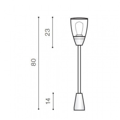 Стовпчик AZzardo RASMUS BK AZ4483