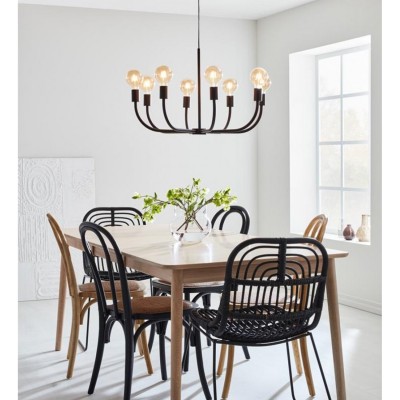 Люстра MarkSlojd Sweden AMISTOSO Pendant 8L Black 108291