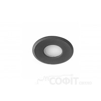 Точечный светильник AZzardo OSCAR AZ2692 Black влагозащищенный IP44 (для ванной)