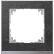 Рамка 1-пост, сланець/колір алюмінію, Schneider Electric Merten M-Pure Decor, MTN4010-3669