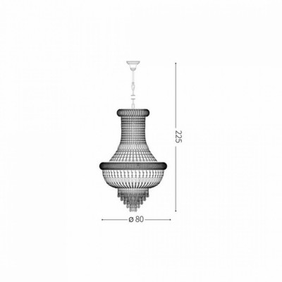 Люстра Ideal Lux DUBAI SP24 CROMO 243597