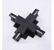 Конектор AZzardo TRACK 3LINE X CONNECTOR GIPS BK AZ4302