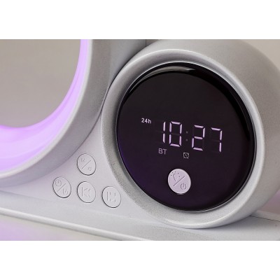 Светодиодная настольная RGB-лампа с динамиком LED/5W/230V Rabalux 76109 Wakeway Светодиодная настольная RGB-лампа с динамиком LED/5W/230V Rabalux 76109 Wakeway