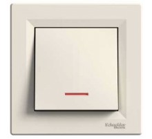 Вимикач 1-Клавішн. кремовий з підсвічуванням Asfora EPH1400123 Schneider Electric