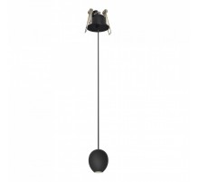 Подвесной светильник AZzardo OVUM 1 PENDANT DOWNLIGHT BLACK AZ3096
