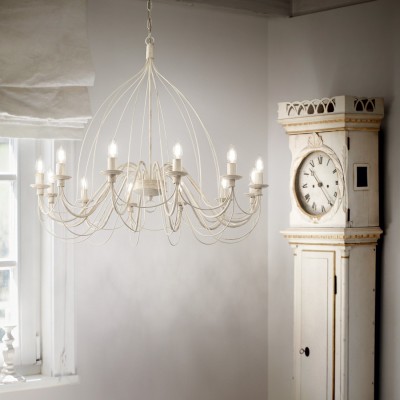 Люстра Ideal Lux CORTE SP12 BIANCO ANTICO 097664