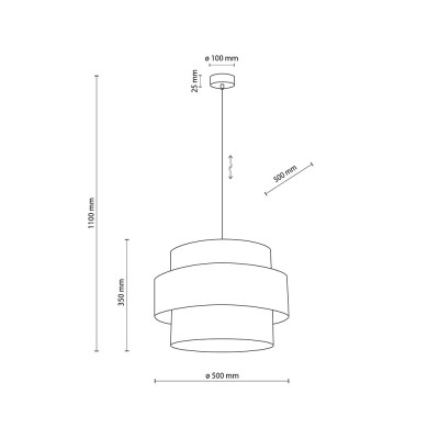 Подвесной светильник TK Lighting CALISTO WHITE, 5363