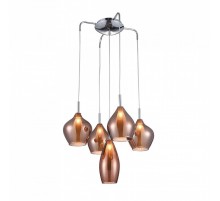 Підвісний світильник AZzardo AMBER MILANO 5 COPPER AZ3172