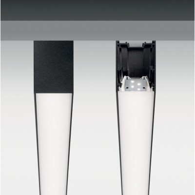 Стельовий світильник Ideal Lux FLUO WIDE 1800 4000K BK 192628 Стельовий світильник Ideal Lux FLUO WIDE 1800 4000K BK 192628