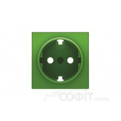 Накладка для розеток с заземлением Schuko ABB Sky зеленый, 8588 VD