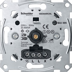Механизм универсального поворотного светорегулятора (диммер), Schneider Electric Merten System M, MTN5139-0000