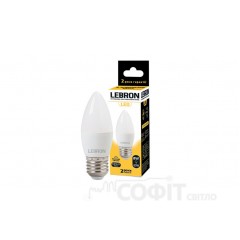 Лампа светодиодная LED Lebron L-C37 8W E27 4100K 220V 700Lm 11-13-58