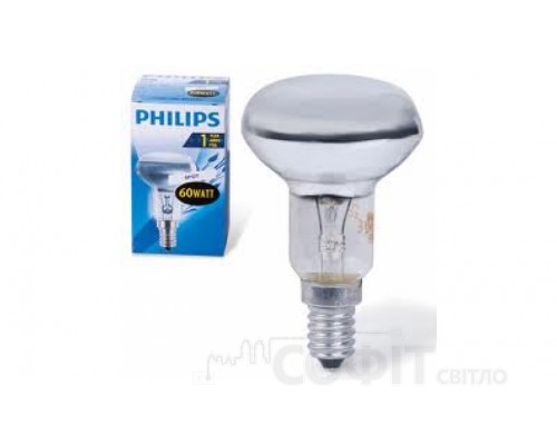 Лампа розжарювання R50 60Вт E14 Philips (16002514)