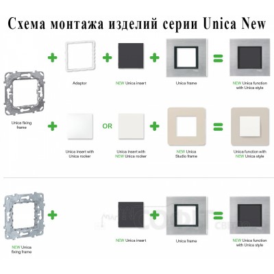 Розетка комп'ютерна RJ45, одинарна, категорія 5 UTP, 1 модуль, алюміній, Unica New, NU341030 Schneider Electric