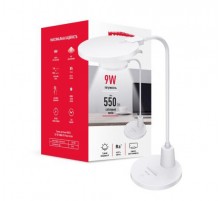 Настольная лампа MAXUS DL 9W 5000K WH с держателем для смартфона, Белая, 1-MDL-9W-WH