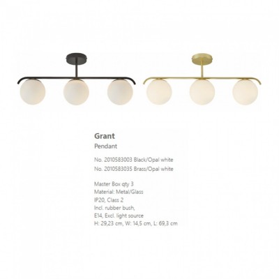 Стельовий світильник Nordlux Grant - 3 Pendant 2010583003