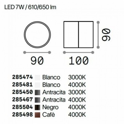 Бра Ideal Lux OMEGA AP ROUND BIANCO 3000K 285474 Бра Ideal Lux OMEGA AP ROUND BIANCO 3000K 285474