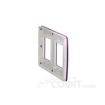 Рамка 2-постова, фіолетовий/білий, Unica New Studio Color, NU280414 Schneider Electric