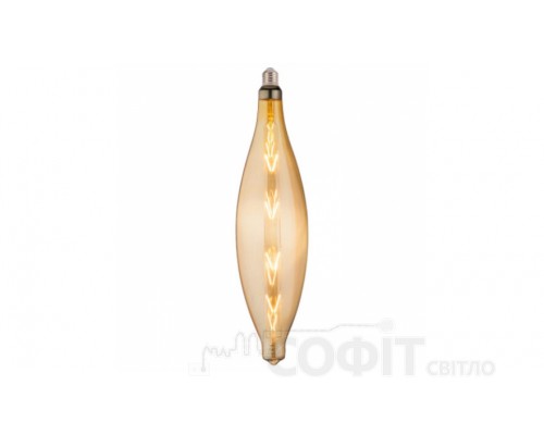 Лампа светодиодная декоративная Horoz "ELLIPTIC-XL" 8W 2200K 220V E27 Filament Amber