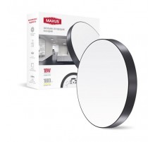 Светильник накладной 1-MSP-1841-SLB MAXUS SP Ceiling 18W 4100K Circle Slim Black
