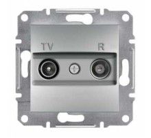 Розетка ТВ /Радио оконечная (1Дб) алюминий Asfora EPH3300161 TV/R Schneider Electric