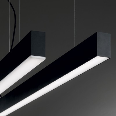 Стельовий світильник Ideal Lux FLUO WIDE 1800 4000K BK 192628 Стельовий світильник Ideal Lux FLUO WIDE 1800 4000K BK 192628