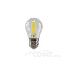 Лампа світлодіодна G45 Velmax Filament 4W E27 4100К 220V 21-41-12