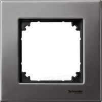 Рамка 1-пост, сірий родій, Schneider Electric M-Elegance, MTN403114