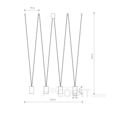 Люстра подвесная Nowodvorski 7824 More Eye IV White