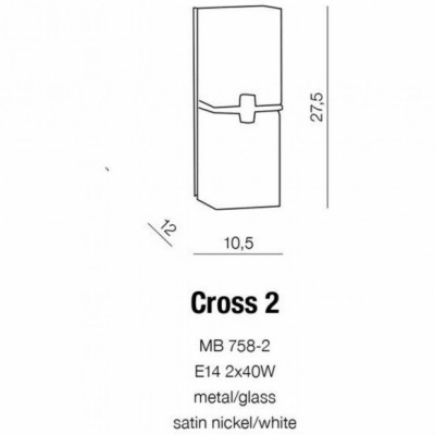 Бра AZzardo CROSS II AZ0085