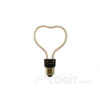 Лампа світлодіодна Серце Velmax Filament 4W E27 2700К 220V 21-48-12