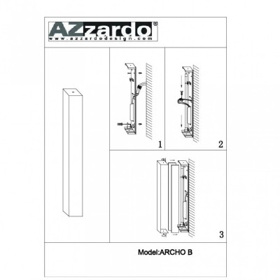 Бра AZzardo ARCHO 2B CHROME AZ0327