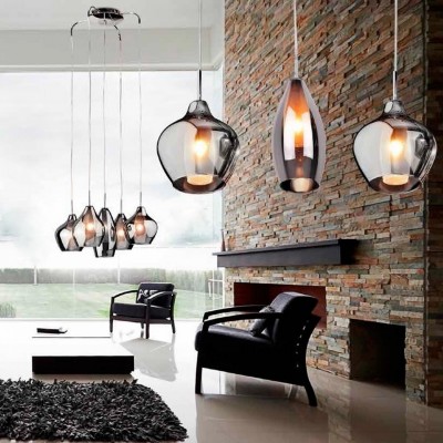 Подвесной светильник AZzardo AMBER MILANO 1 CHROME AZ2148