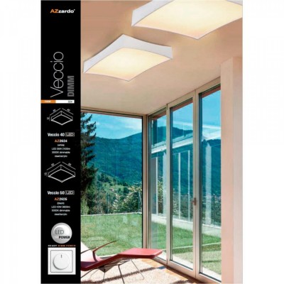 Потолочный светильник AZzardo VECCIO 40 BLACK AZ2624