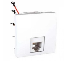 Розетка телефон RJ11, 4конт. 2М бел. Unica MGU3.492.18 Schneider Electric