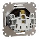 Розетка с заземлением и защитными шторками, венге, Sedna Design & Elements SDD181022, Schneider Electric