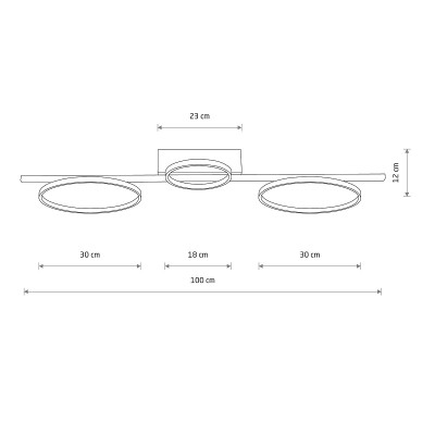 Потолочная люстра Nowodvorski 10866 Circolo LED 3x33W 4000K 1200Lm IP20