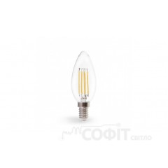 Лампа светодиодная C37 Feron LB-160 7W E14 4000K Filament