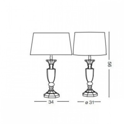 Настольная лампа Ideal Lux KATE-3 TL1 122878 Настольная лампа Ideal Lux KATE-3 TL1 122878