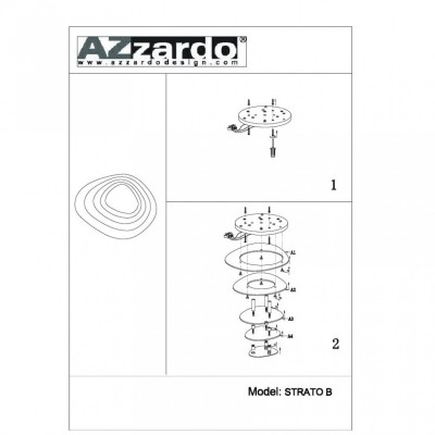 Потолочный светильник AZzardo STRATO B AZ0198 Потолочный светильник AZzardo STRATO B AZ0198