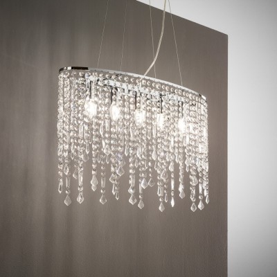 Люстра Ideal Lux RAIN SP5 TRASPARENTE 008363