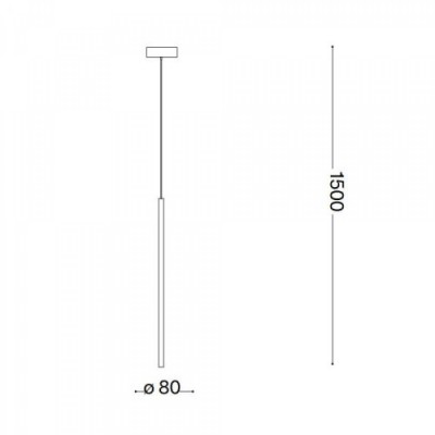 Подвесной светильник Ideal Lux FILO SP1 OTTONE 263700
