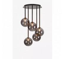 Люстра MarkSlojd Sweden UNIVERSE Ceiling 5L Black/Smoke 108111