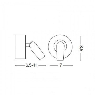 Бра - спот Ideal Lux Bean round ap 260624