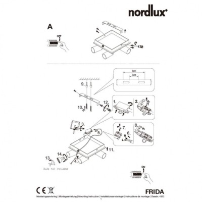 Потолочный светильник Nordlux Frida 49820101