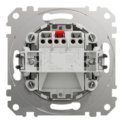 Выключатель двухклавишный, белый, Sedna Design & Elements SDD111105, Schneider Electric